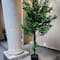 GreenSmart Dekor 4ft. Artificial Olive Tree Plant in Black Pot